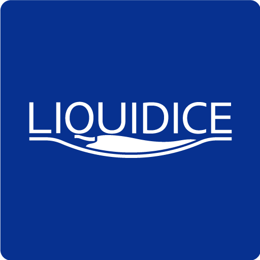 LIQUIDICE ロゴタイプ反転カラー